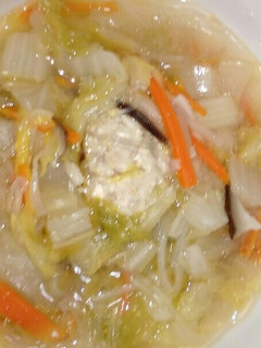 ★鶏団子入り中華風はるさめスープ★-レシピのメイン写真