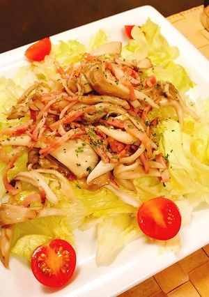 舞茸とベーコンのっけサラダ-レシピのメイン写真