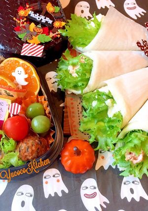 サンドらず ハロウィン弁当 花束風サンド-レシピのメイン写真
