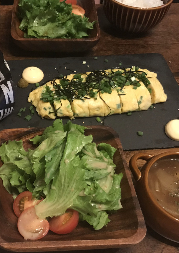 ネギたっぷり卵焼き-レシピのメイン写真