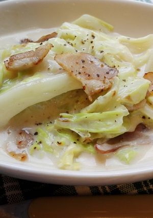 片栗粉で簡単☆キャベツのクリーム煮-レシピのメイン写真