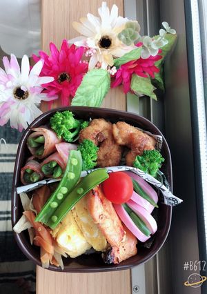 お弁当にいんげんとベーコン巻き(^^)-レシピのメイン写真