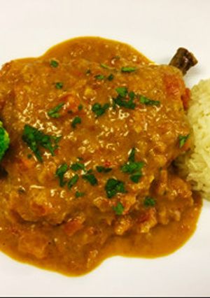 鶏モモ肉のトマトカレー煮込み-レシピのメイン写真