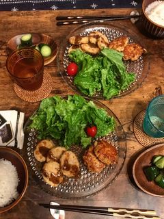 シソつくねの蓮根挟み焼き〜梅肉ソース〜-レシピのメイン写真