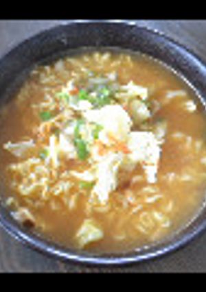 辛ラーメンを私のランチに-レシピのメイン写真