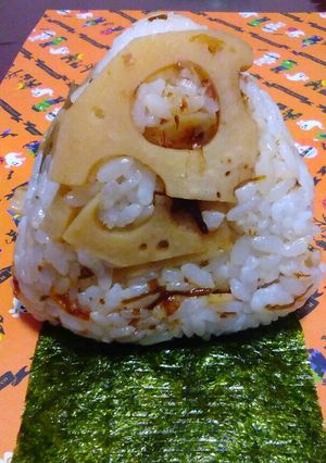 蓮根とおにぎり昆布のおにぎり♪2-レシピのメイン写真