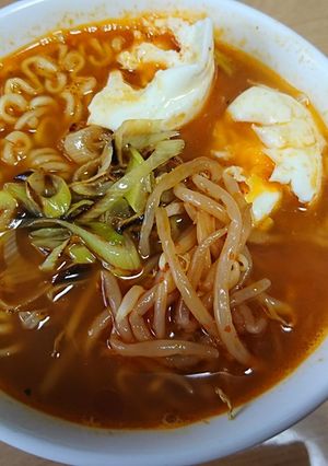 残り物 辛ラーメン-レシピのメイン写真