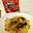 『辛ラーメン』であんかけ焼き麺