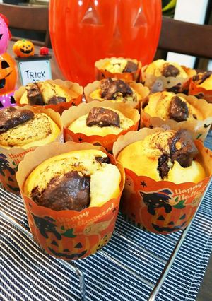 簡単ブロックチョコのマフィン（HM使用）-レシピのメイン写真