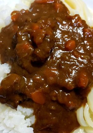 カレーうどんライス合盛り♥カレーの食べ方-レシピのメイン写真