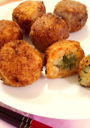 栄養満点♡こぶおろしのカラフルコロッケ-レシピのメイン写真