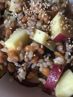 納豆とさつまいものご飯-レシピのメイン写真