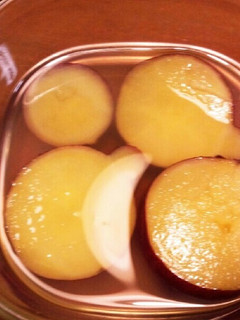 レンジで♪さつまいものハチミツレモン煮-レシピのメイン写真
