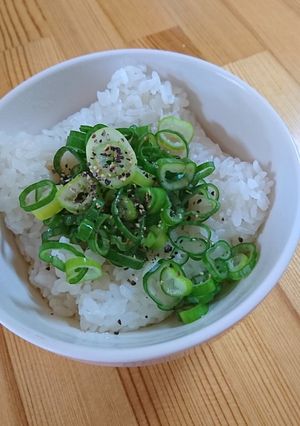 ネギ青い部分♥簡単♥ぶっ掛け飯-レシピのメイン写真