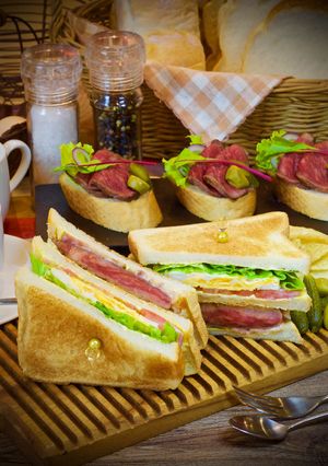 長崎和牛のクラブハウスサンド-レシピのメイン写真