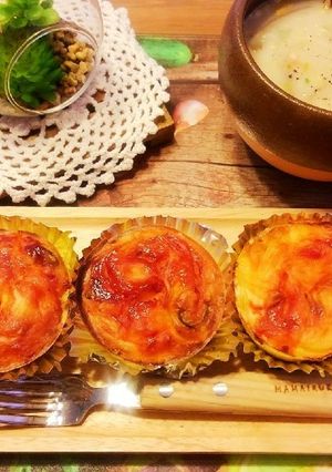カップでお洒落に♪ケークサレ(*´艸`)-レシピのメイン写真