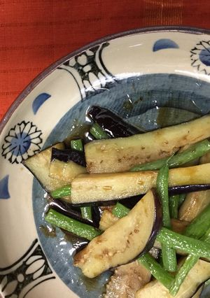 簡単！ナスとインゲンの醤油マリネ-レシピのメイン写真