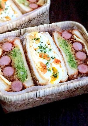 キーマカレーとウインナーのトーストサンド-レシピのメイン写真