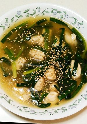 高タンパク!ささみとニラのあんかけスープ-レシピのメイン写真