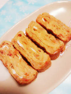 こぶおろしで風味豊かなの彩り卵焼き*-レシピのメイン写真