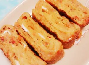 こぶおろしで風味豊かなの彩り卵焼き＊-レシピのメイン写真