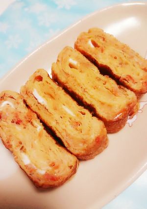 こぶおろしで風味豊かなの彩り卵焼き＊-レシピのメイン写真