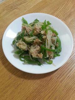 *ピーマンと玉ねぎのツナ炒め*-レシピのメイン写真