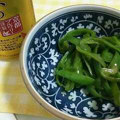A picture of ピーマンの白だし炒め.