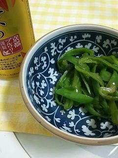 ピーマンの白だし炒め-レシピのメイン写真