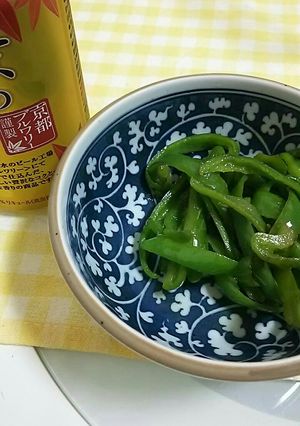ピーマンの白だし炒め-レシピのメイン写真