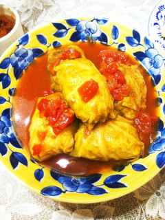 和風トマトのロールキャベツ-レシピのメイン写真