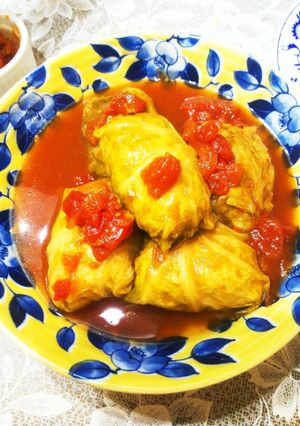 和風トマトのロールキャベツ-レシピのメイン写真