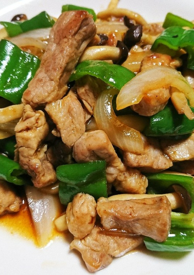 簡単!!豚ロース肉ときのこ野菜炒め♬-レシピのメイン写真