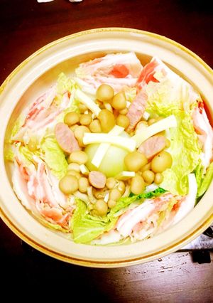 ほかほか簡単！きのこミルフィーユ鍋-レシピのメイン写真