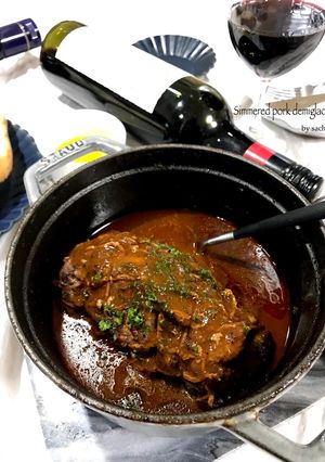 STAUBで！豚肉のデミグラス煮込み♡-レシピのメイン写真