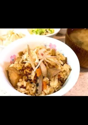 おこげ♡ルクルーゼ鶏こぼうの炊き込みご飯-レシピのメイン写真