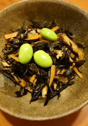 気軽に副菜♪レンジでひじき煮 お弁当にも-レシピのメイン写真