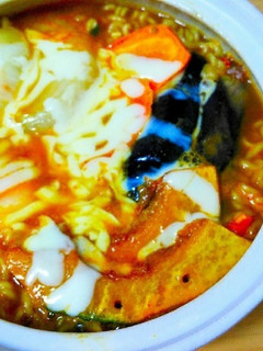 ゴロっと野菜☆スープカレー風鍋焼ラーメン-レシピのメイン写真