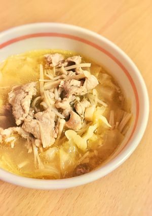 糖質制限◆簡単キャベツの味噌バタースープ-レシピのメイン写真