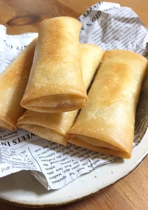 春巻き 余った鶏団子の具で手軽に絶品-レシピのメイン写真