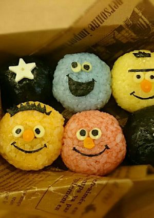 セサミストリート 簡単 キャラ弁♪-レシピのメイン写真