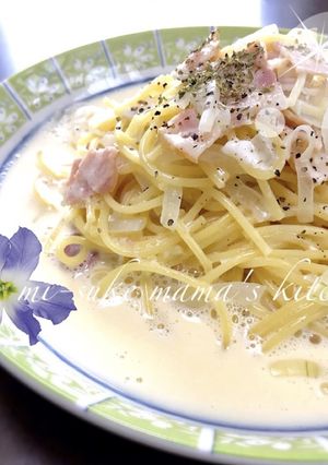 ズボラ♥レンジだけ♪全卵カルボナーラஐஃ-レシピのメイン写真