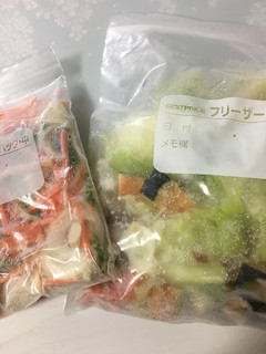 ズボラのための野菜ミックス冷凍袋-レシピのメイン写真
