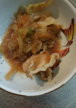 豚のこまぎれ野菜入りどんぶり風(^^;)-レシピのメイン写真