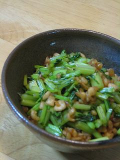 てんかすで!!かぶの葉っぱの炒め物-レシピのメイン写真