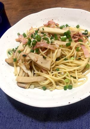 エリンギとベーコンの和風 パスタ-レシピのメイン写真