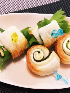 おつまみ・お弁当に☆ちくわのクルクル巻き-レシピのメイン写真