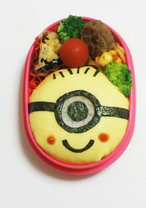 卵と海苔だけ！ミニオン弁当☆キャラ弁-レシピのメイン写真