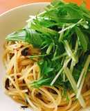即席パスタ☆塩昆布とふりかけのパスタ