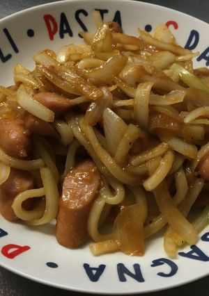 焼肉のタレで☆彡余り物焼きうどん-レシピのメイン写真